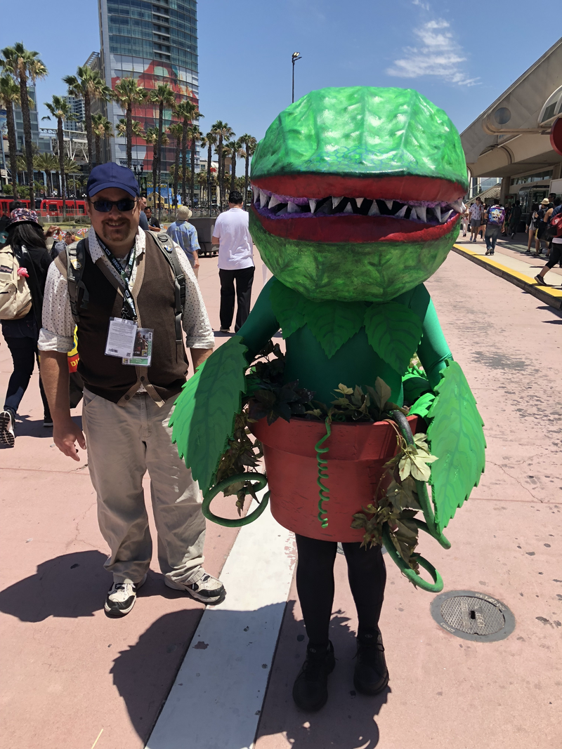 Audrey II is on the hunt for some lunch. Run!